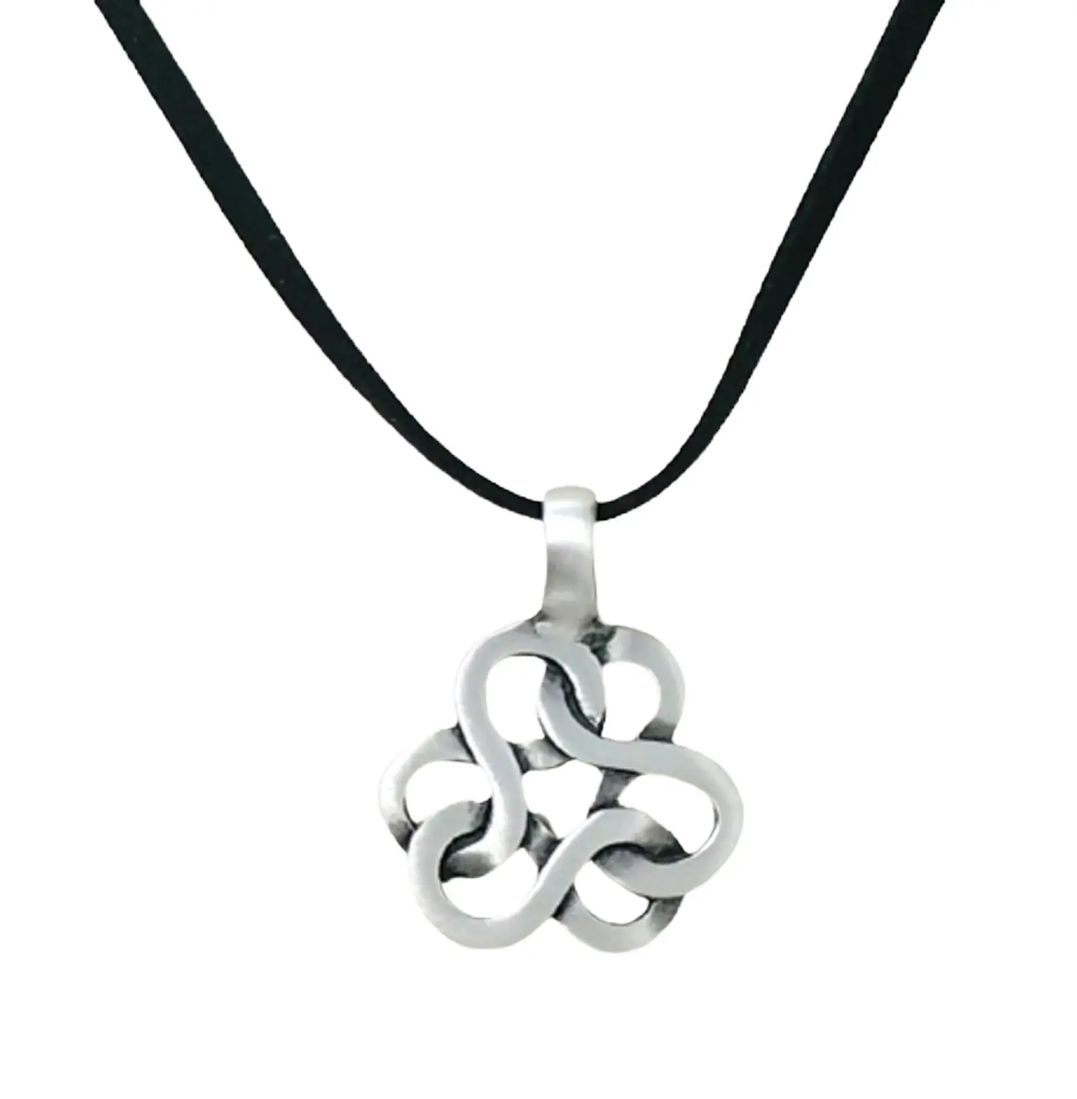 Interlocked Infinity Pendant Necklace