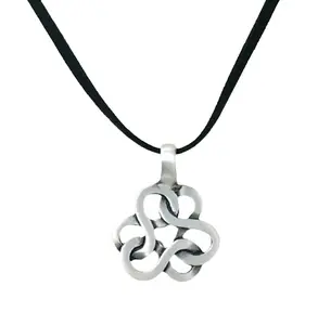 Interlocked Infinity Pendant Necklace