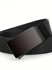 Nylon Belt, Durable Automatic Buckle Belt, Casual Style for Business and Casual Wear, Universal Belt for Daily Wear