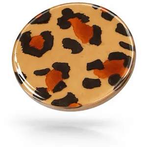 Leopard Print Epoxy Resin Coaster Set