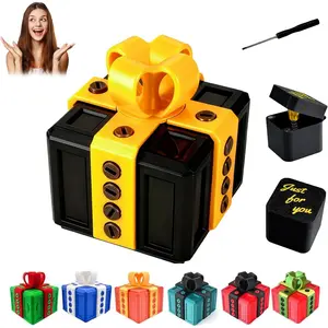 Gotcha Box The Annoying Present,Annoying Gift Box with 3D Printed Screws & Pop Up Finger Surprise,Perfect for Birthdays,Office & Halloween,White Elephant Gifts