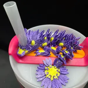 Sunflower Dragon Straw Buddy Accessories Fits most Tumblers 40oz