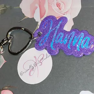 Cute Custom Handmade Name Keychain