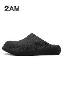 2AM｜Clumsy Half Slip on Sneakers Moonwalk Series, 3D Printed One-Piece Slippers, Comfortable Casual Footwear for Men & Women