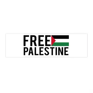 Free Palestine Ceasefire now Bumper Stickers