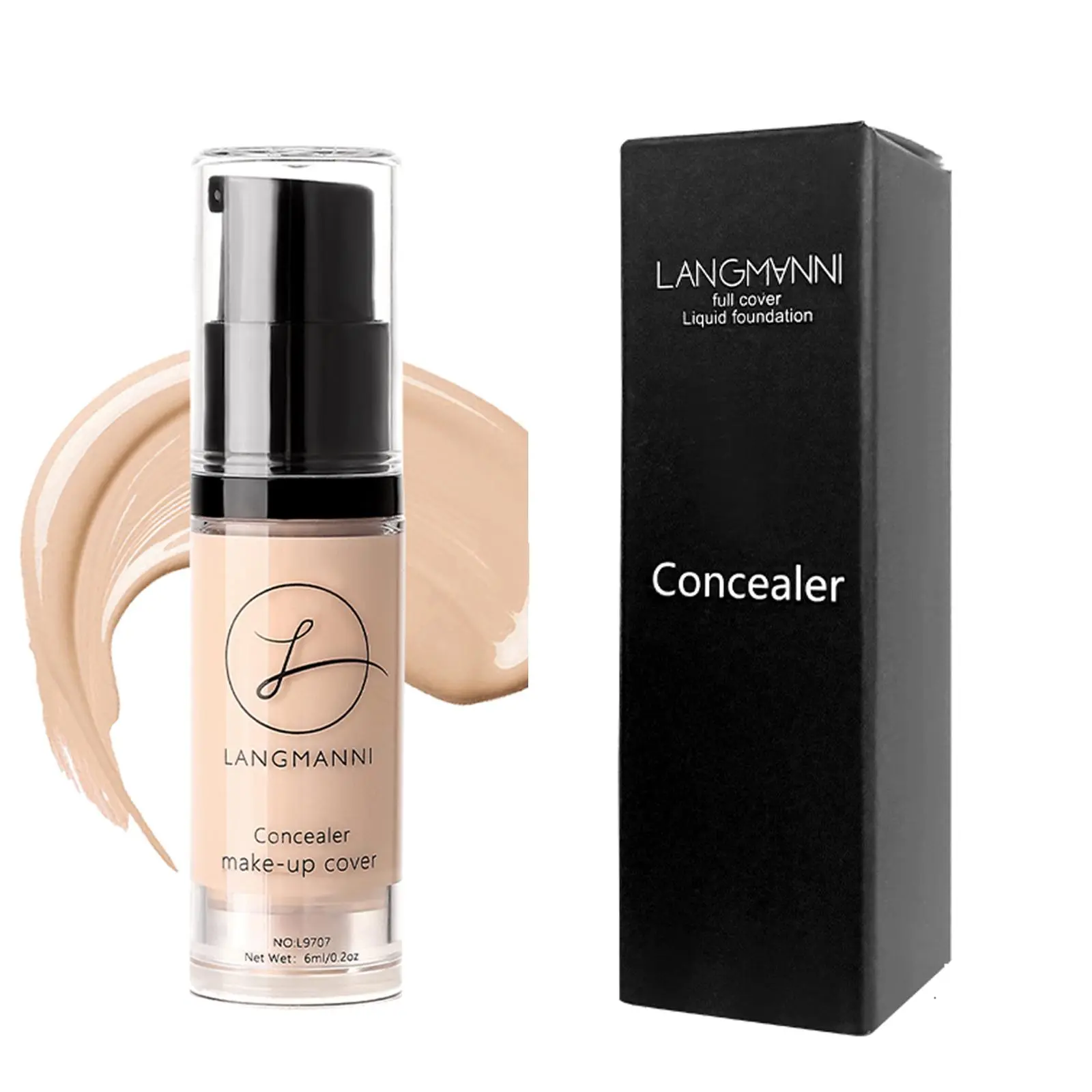 Long-lasting Concealer, Full Coverage Liquid Cream Makeup Concealer, Moisturizing Concealer, Makeup Product Beauty Cosmetics for Women & Girls, CC Cream, Cosmetics Products