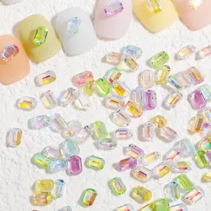 Candy Resin Rectangles Rhinestones