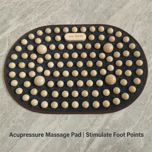 Wooden Foot Press Board Indoor Super Slow Running Sole Massage Pad, Home Fitness Equipment, Comfortable and Durable Floor Mat