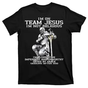 I'm On Team Jesus Christ Christian T-Shirt Menswear Top