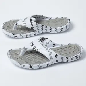 Women's Arch Support Flip Flops Walking Paws Paw Print Sandals The Animal Rescue Site