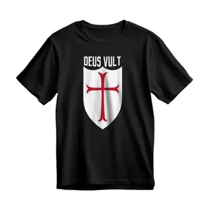 Deus Vult God Wills It Crusader Meme T-Shirt