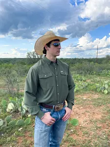 San Jac Outdoors Olive Green L/S