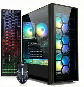 STGAubron Gaming PC Desktop Computer, GeForce RTX 3050 6G, Intel Core i7 up to 3.9G, 32G RAM, 1TB SSD, WiFi 6, BT 5.0, RGB Fan x6, Windows 11 Home