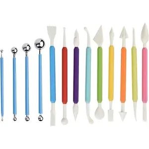 13 count DIY Fondant Tool, Cake Decorating Hand Tool, Gum Paste Modeling Tools