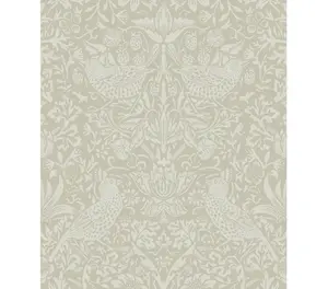 NextWal Tonal Bird Garden Peel and Stick Wallpaper