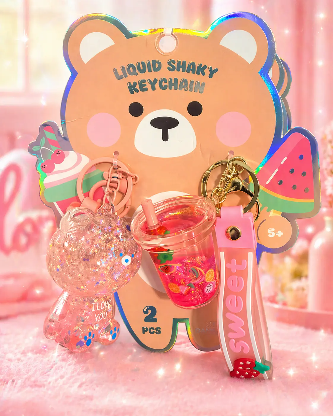 LIQUID SHAKY KEY CHAIN DANBAR GLOBAL