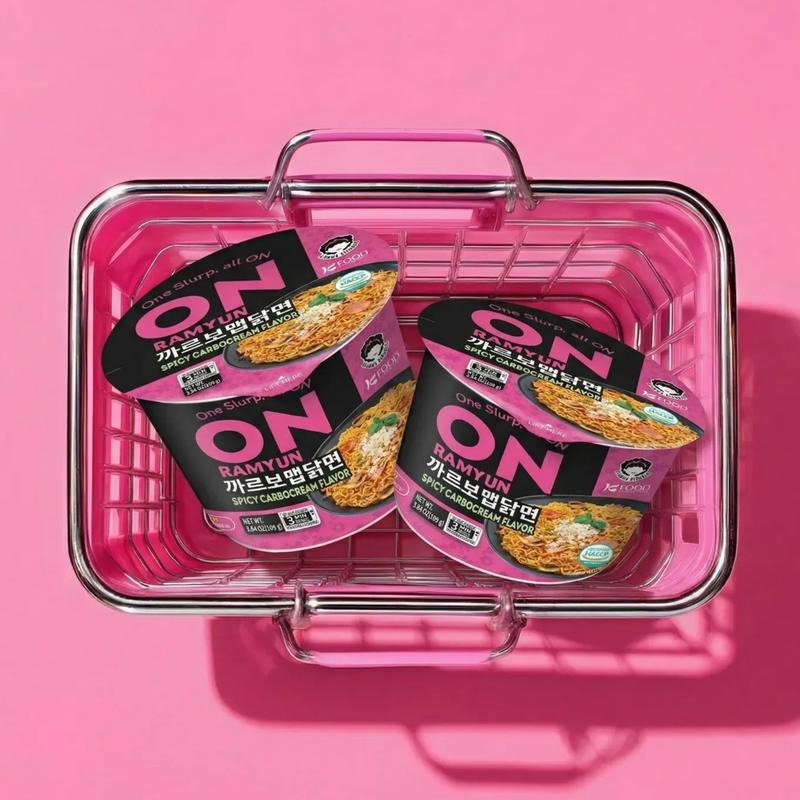ON RAMYUN 6 PACK Korean Spicy Carbocream Cup Ramen (6 Cups) | Creamy & Spicy KSpicy Kick | QuicRamen Ready in Minutes | Perfect for Dorm, Office & Late Night Cravings Fried Authentic Mexican DIY  Kit SSpicy Curry and Cheese Ramen Flavor Noodle Snack