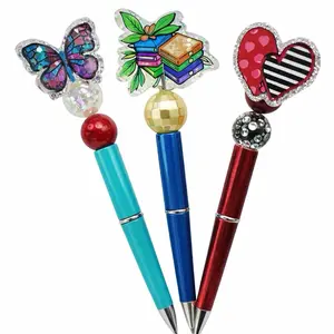 Light Up Beaded Pen | Custom LED Acrylic Pen