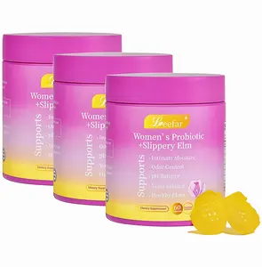 3 Pack LEEFAR Her Probiotics Gummies BU - All in One Solution with Slippery Elm and Prebiotics & Lactobacillus Probiotic Blend for Women's pH Balance and Dryness Hawaiian Pineapple Gummies Dietary Supplement