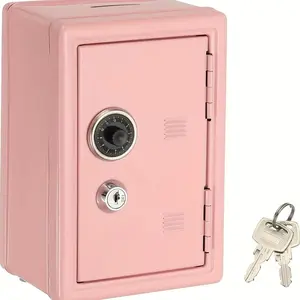 Metal Key Safe Box, Large Capacity Security Vault, Emergency Unlock, Home Office Business Use, Cash Jewelry Storage, Portable