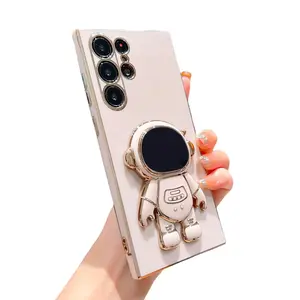 Galaxy S23 Ultra Astronaut Case with Kickstand (Pink)