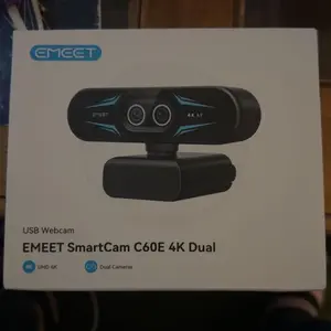 EMEET C60E 4K Dual Webcam with Remote, Dual Camera & RGB Light 4K@30fps/1080P@60fps Streaming Camera, 11x Zoom, Auto Focus, USB Webcam with Microphone & Physical Privacy Cover, OBS, Zoom, Teams, Gaming, Streaming, TikTokShopBlackFriday