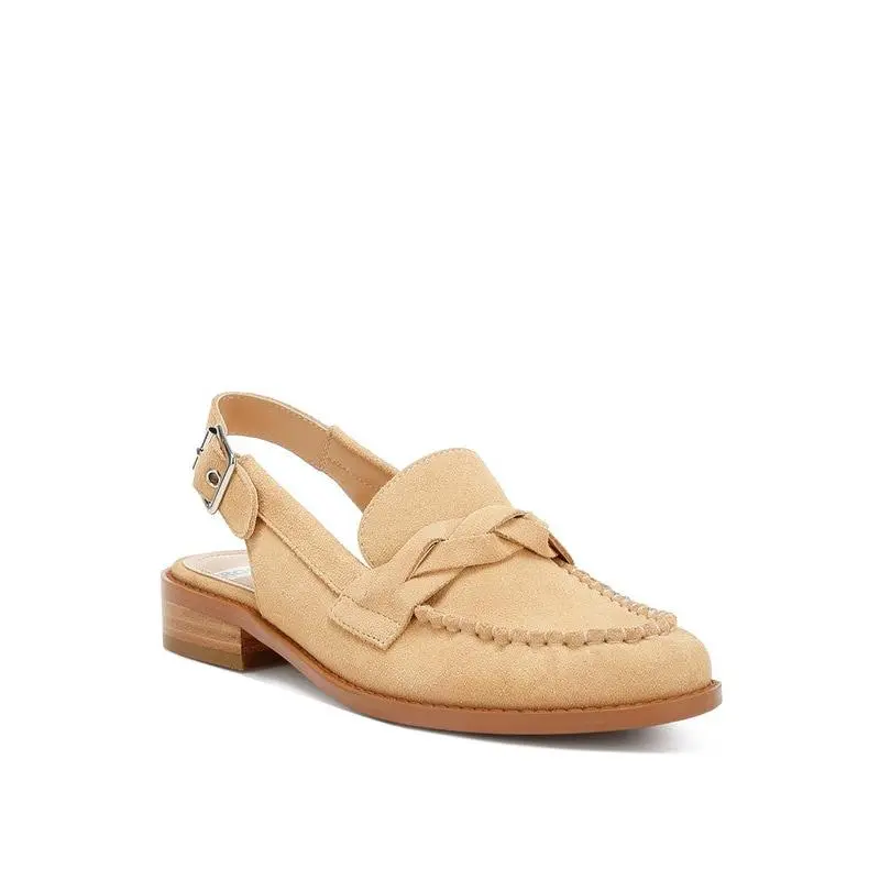 Nemykin Woven Strap Slingback Loafers