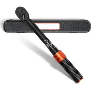 1/4 Inch Drive Click Torque Wrench, 20-240 IN.LB/2.3-27.1 Nm, +-3% High Accuracy, Dual Range Scales, Clearly Graduated, Eeasy Read, Hardened Alumium Alloy, 72  Click Torque Wrench for