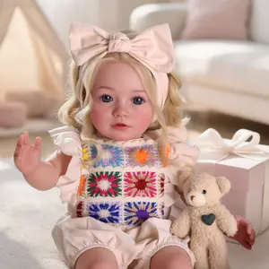 BABESIDE Lifelike Reborn Baby Dolls 20Inch Fabric body+vinyl limbs Real Life Baby Dolls with Toy Accessories For kids Age 3+ Suitable gifts for Mother's Day Valentine'sDay Children's Day & Christmas