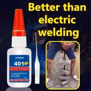 Strong Adhesive Gel, Instant Dry Glue, Fast Cure 10 Seconds, Multi-Purpose Adhesive for Plastic Metal Wood Ceramic Glass, 50ML