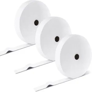 3 Rolls Jelly Roll Batting Strips for Rugs 2 1/4 in Cotton Blend Batting on a Roll Total 150 Yards Quilt Batting by a Roll Batting for Upholstery Cotton Rolls for Jelly Roll Throw Rug