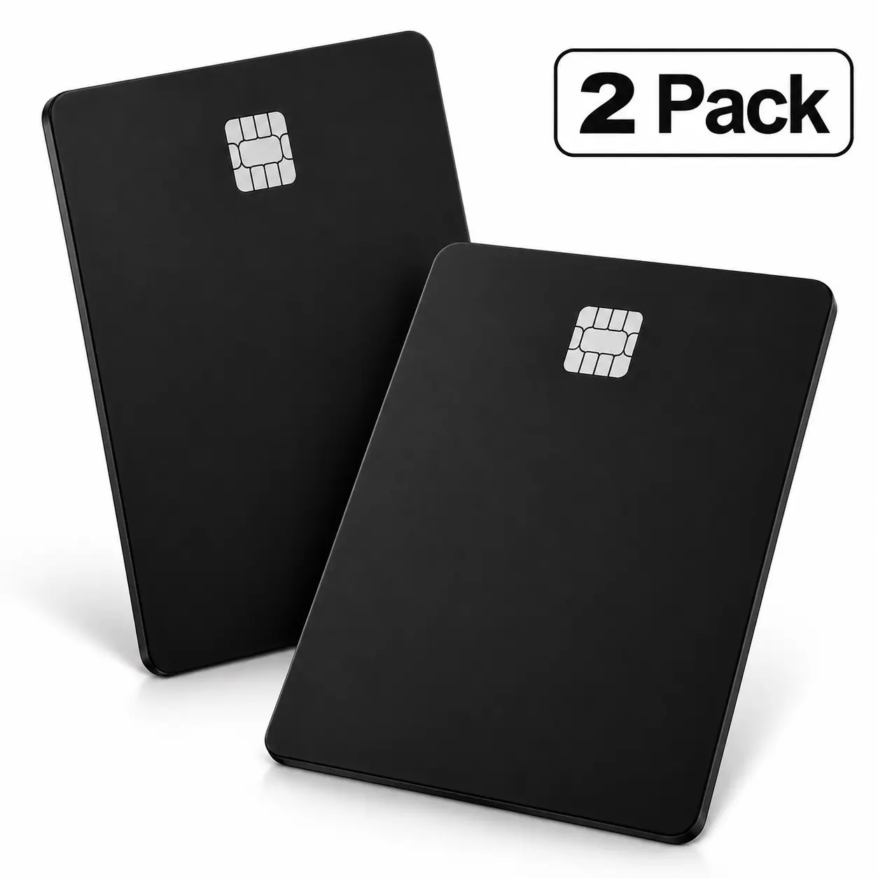 Smart Card Tracker 2 Pack, iOS Android Compatible Wallet Finder, Slim Bank Card Shaped Item Tracker