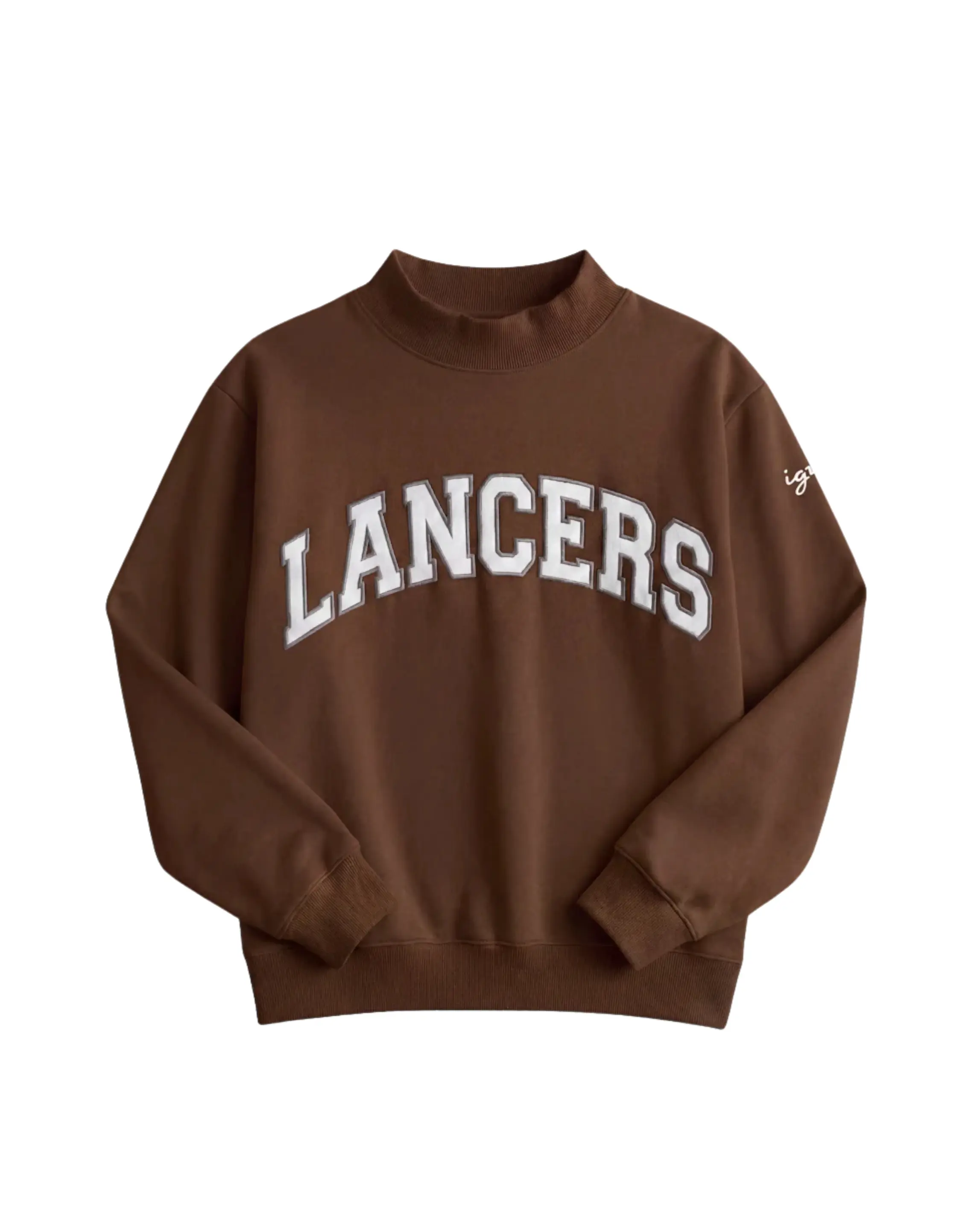 IGYB x Lancers Mockneck in Brown / White