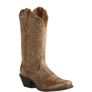 Ariat Ladies Round Up Square Toe Vintage Bomber Brown Boots 10021620