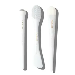 Skin Retreat Set - Face Mask Application And Skincare Applcation Brushes - Stainless Steel UnderEye Roller Included