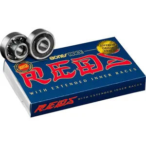 Race Reds Skateboard Bearings 8 Pack
