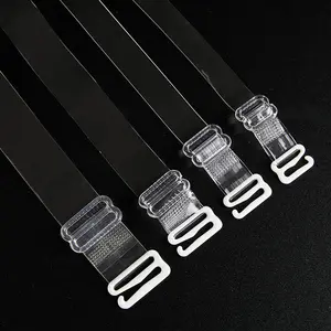 Invisible non-slip transparent shoulder strap 1.5cm rubber clasp