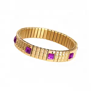 Electric Pink Icon Tile Bracelet- Waterproof