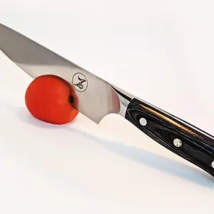 Chef Knife 8 Inch, German High Carbon Stainless Steel, Quality Razor Sharp Blade for Home or Restaurant Kitchen