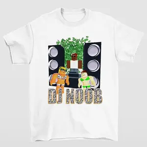 DJ Noob Roblox Gamer Graphic Tee Funny Music Fan Merch Shirt