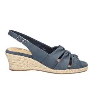 Bella Vita Womens Cheerful Espadrille  Casual Sandals Casual Mid Heel 2-3" - Blue