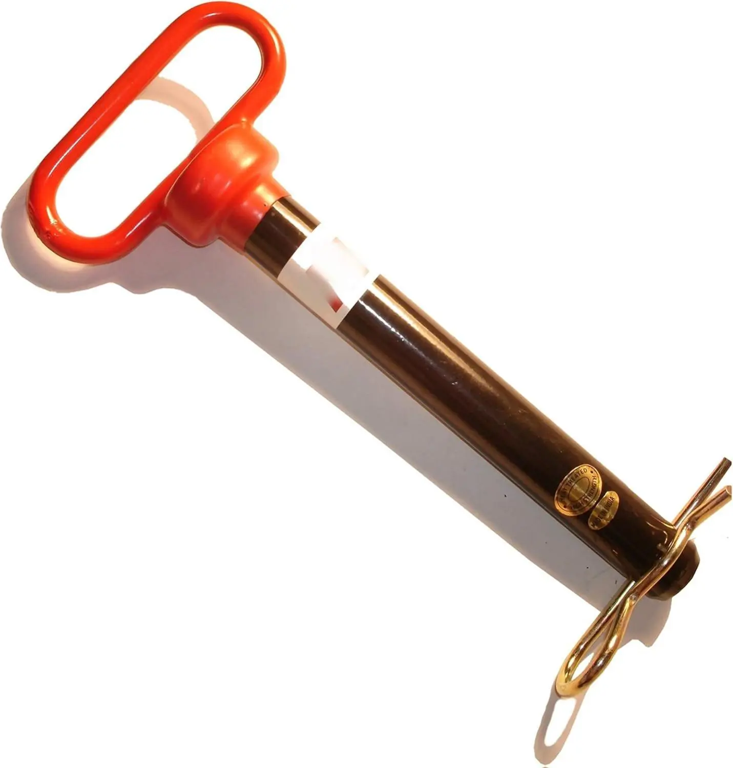 Grade 5 Hitch Pins 1 x 7-1/2 Inch Steel Red Coated Hardness Fasteners for Home Farm Business Automotive Industry Code 014973175719