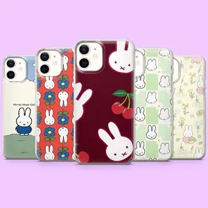 Miffy Phone Case Cute Bunny Kawaii Cover for iPhone X, 11, 12, 13, 14, 15 & more – SS Galaxy S21 to S25 Ultra, Plus with Suction