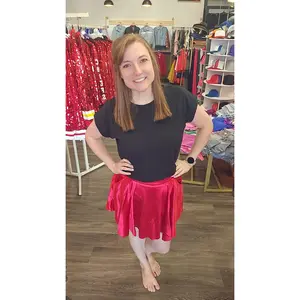 Metallic Skater Skort with Pockets