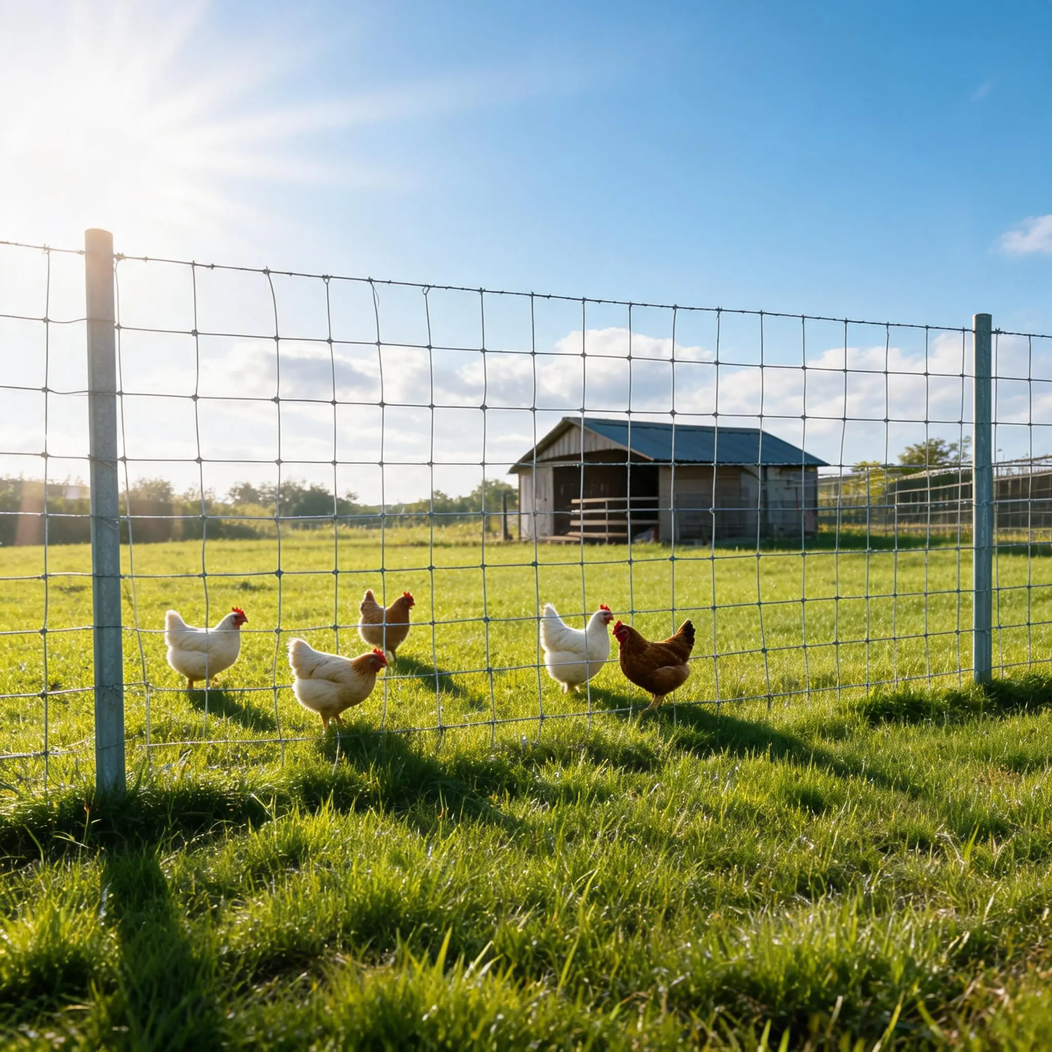 Heavy Duty Galvanized Wire Livestock Fence – Durable Farm Animal Protection Panel – Secure Barrier for Cattle, Goats, Deer – Field & Pasture – Length: 328ft