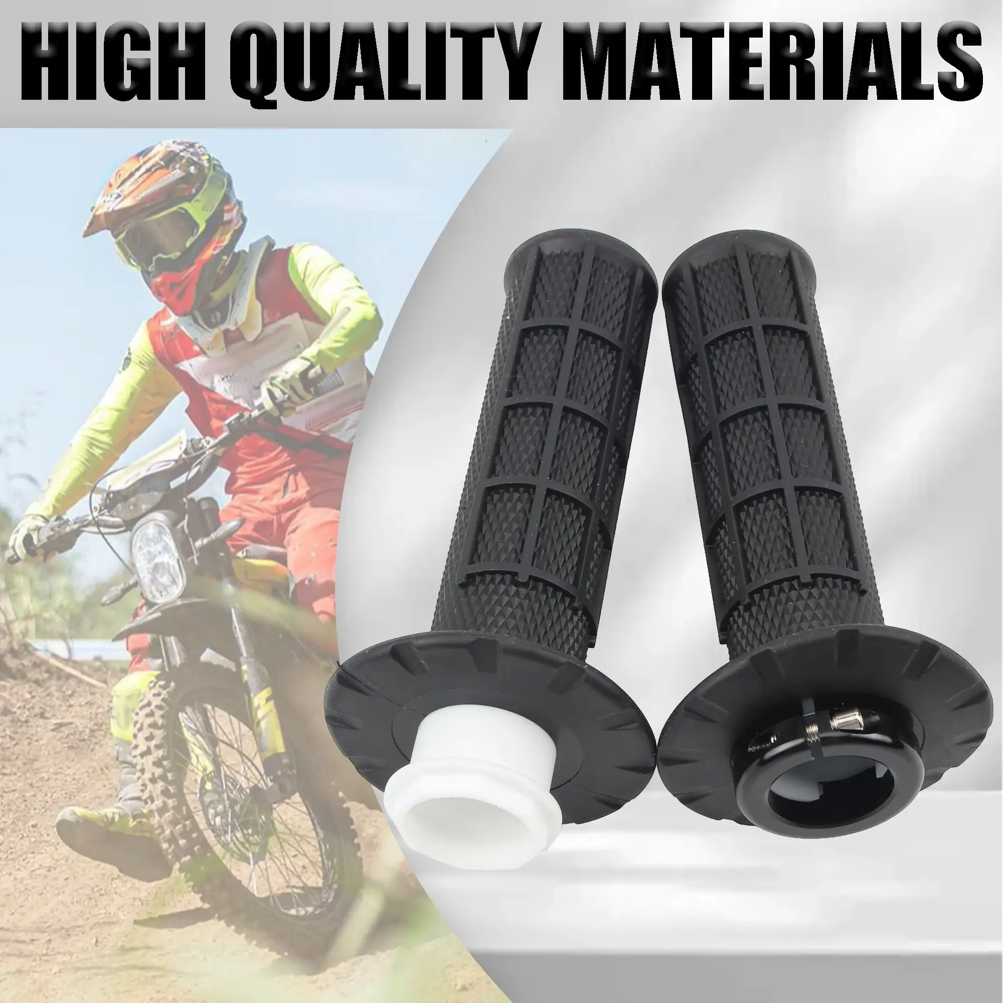 7/8" 22mm Universal Motorcycle Grips Snap-on Cam Hand Grip For KTM CRF SXF EXC Yamaha Honda Kawasaki Suzuki Motocross Dirt Bike