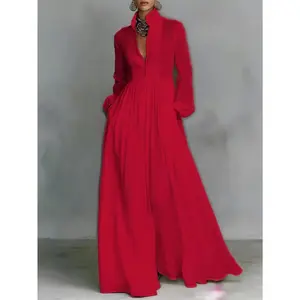 SYHAN 2026 Women's Long-Sleeve Maxi Dress, Mid-Length Skirt & Single-Breasted Shirt 3-Piece Set - Fashionable, Chic, Formal Statement Style Casual Womenswear for Summer Commute