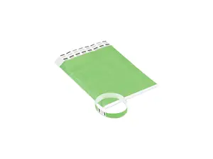 Advantus 75511 Crowd Management Wristbands, Sequentially Numbered, Green, 500/Pack
