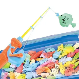 Magnetic Fishing Game Toy Set for Kids Aged 3-8 Years Educational Fun Indoor & Outdoor Play with Variety of Fish for Cognitive Development