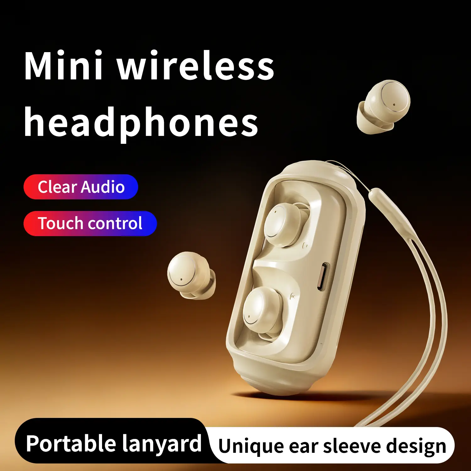 INSONIXN Invisible Mini Wireless Bluetooth Earbuds - Compact Micro In-Ear Headphones with Noise Reduction, Long-Lasting Batteries, Compatible with Phones/Tablets, Designed for Side Sleepers with Narrow Ear Canals